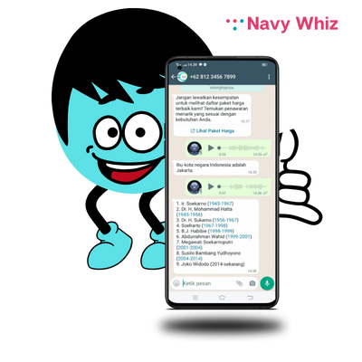 Bot whatsapp membalas pesan suara atau voicenote